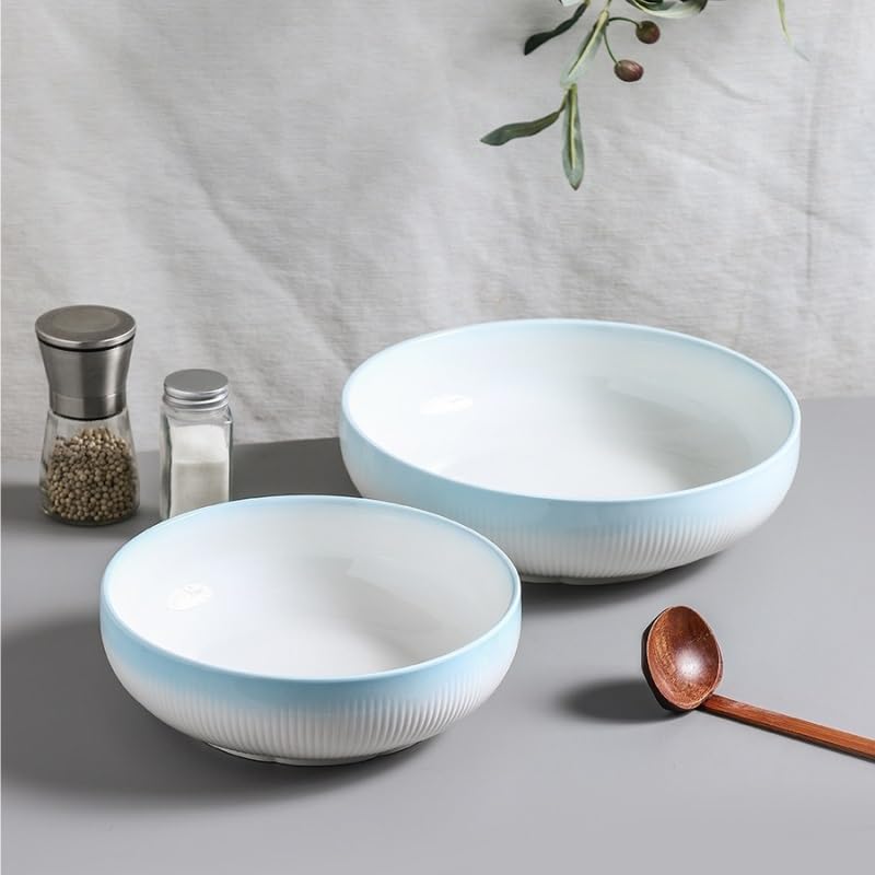 Miski do zupy ceramiczna duża miska na zupę restauracja miska na ryby okrągła salaterka nowoczesna minimalistyczna miska nadaje się do chili, gulaszu wołowego miski obiadowe (S)