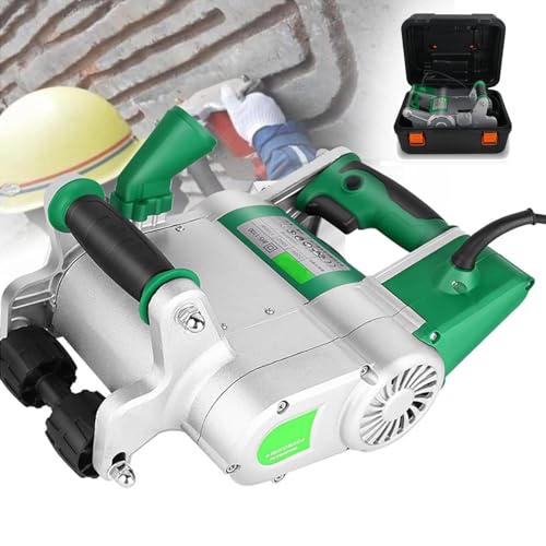 Scanalatrice elettrica per muri, scanalatrice per linee di muro, profondità di scanalatura regolabile da 20 a 30 mm, lama da 25 mm e 35 mm, set di fresa per cemento con design appendibile, 35 mm