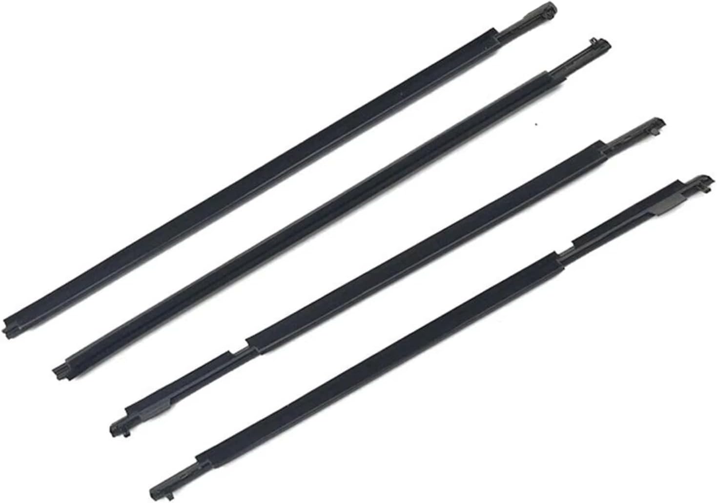 車ドアエッジプロテクター に適合する プラドに適合する LC150 2010-2018 4 X アウターウィンドウ ゴム製ウェザース