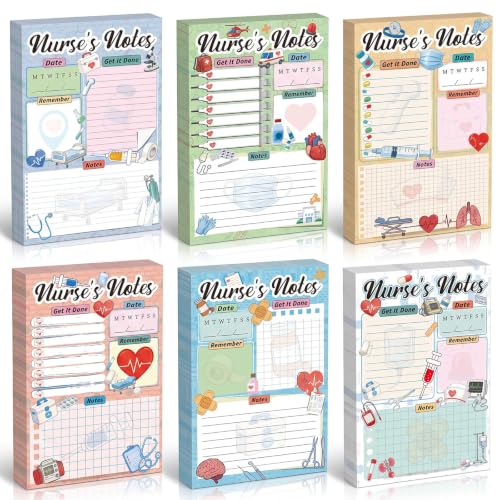 Image of Eaasty 6 Pack Kids Pretend Play Notepads,Nurse