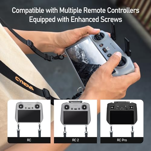 Image of CYNOVA Remote Controller Lanyard for DJI RC 2 & RC Pro, Mini 5 Pro Lanyard Neck Strap, Compatible with Mini 4 Pro /Mini 3 / DJI Flip /Mavic 4 Pro /Air 3S, Drone Controller Accessories