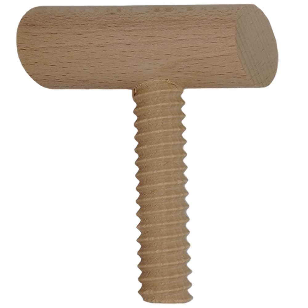 Schiaccianoci a Vite in Legno di faggio schiaccia Noci nocciole a Fungo ghianda rompinoci da Cucina casa (Ovale)
