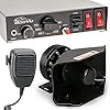BooYu 12V 400W Emergency Siren PA System - 9 Tones, Hand Mic, 125-135dB, For Truck, Car, SUV