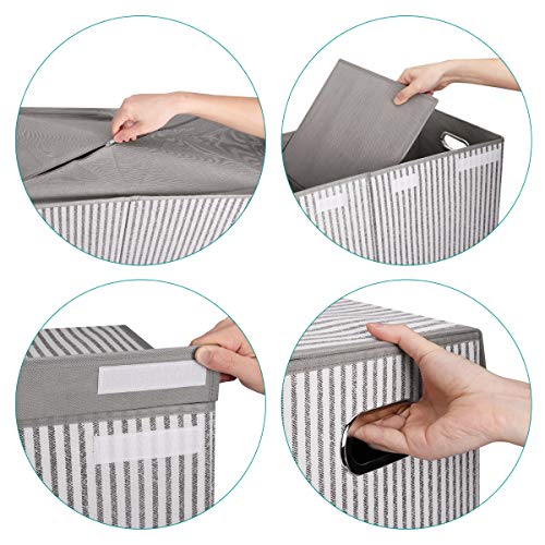 Navaris Cesto Portabiancheria 2 Scomparti - Cesta