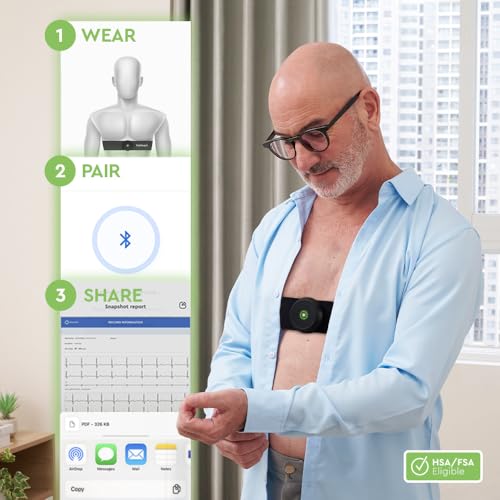 Biotricity Bioheart | 24/7 Continuous Heart Monitor | No Prescription Needed | Smart Wearable | Chest Strap | One Month Subscription Included (Small) by Biotricity - Image 5