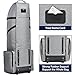 Xnihocha High-Grade Oxford Golf Travel Bag with Smooth Wheels, Padded Golf Club Cover for Safe Air Travel Gray One Size