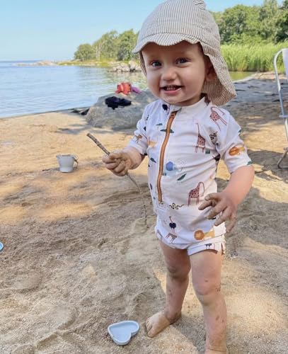 Image of Boys One Piece Swimsuit Whale Dolphin Bathing Suit Zipper Rash Guard Kid Short Sleeve Swimwear Shark Beach Wear UPF50+