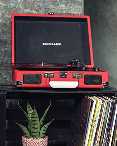 Image of Crosley CR8005DP-RE1 Cruiser Plus Record Player, Red