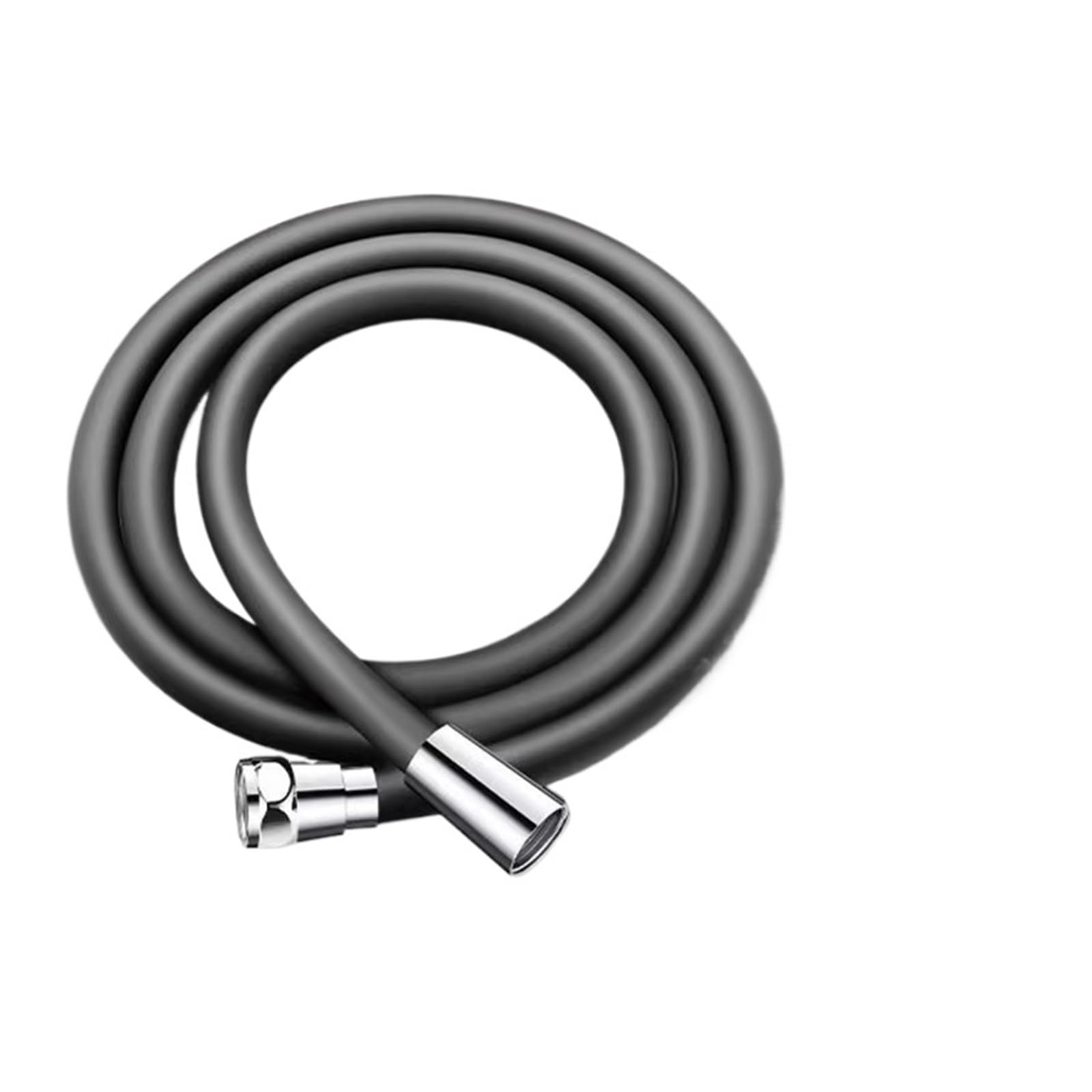 1.5/2.0/3.0M Flexible Silicone Shower Hose, Extension Water Pipe for Bathroom(Grey,2.0M)