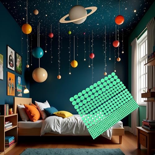Sticker Verde Luminoso Pegatinas Adhesivas Puntos miniatura 4