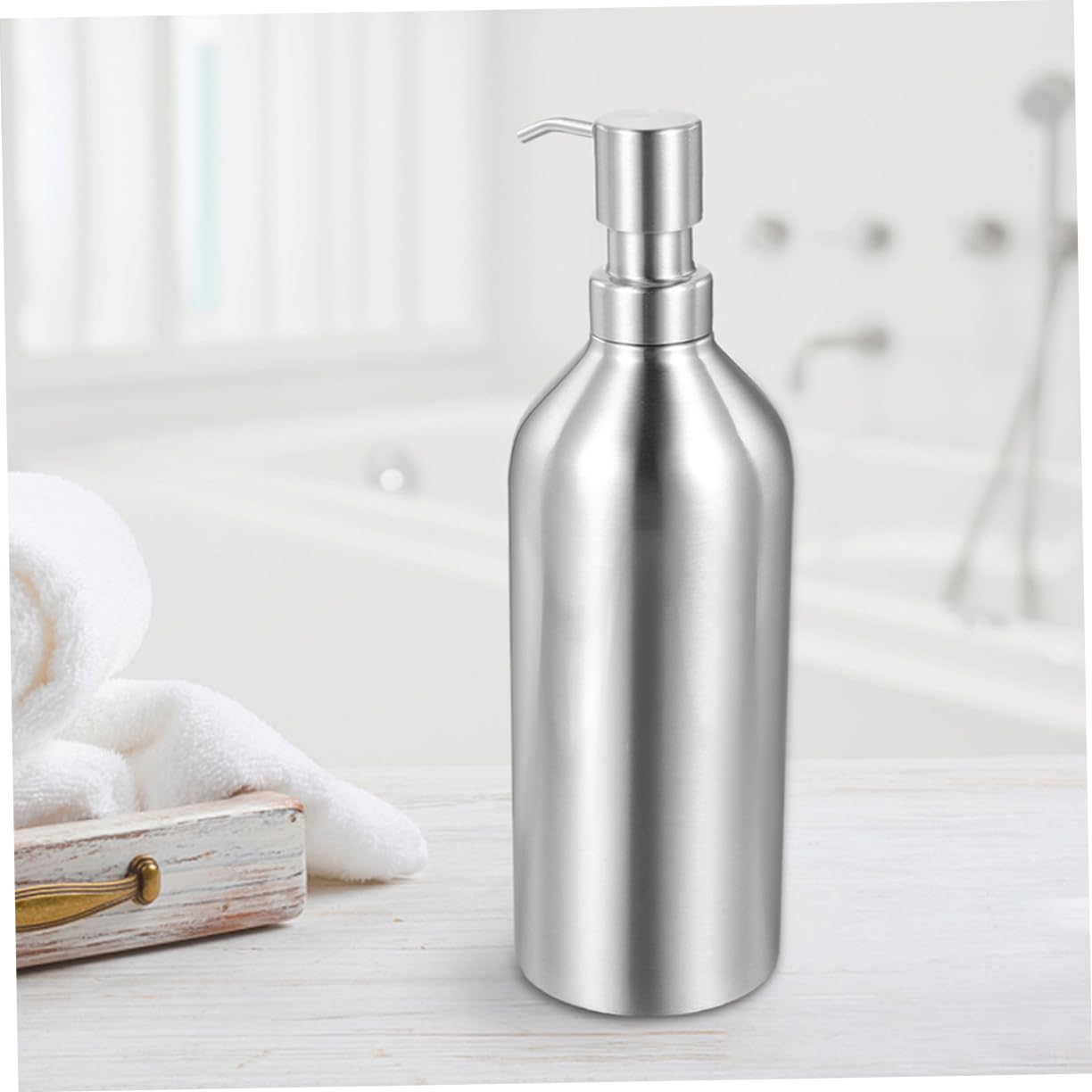 Dispensador 700ml de Recargable Jabón Inoxidable de Acero X2