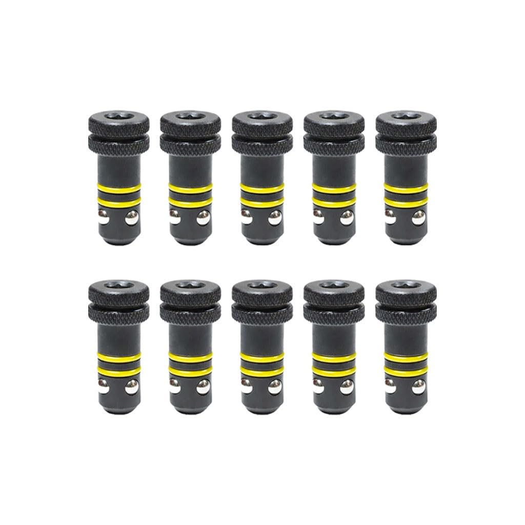 Kugelsperrbolzen Set D28×50 mm (10 Stück) für Schweißtisch & Lochplatte System 28, Stahl brüniert, Positionierbolzen
