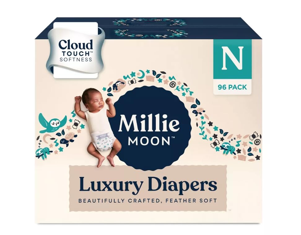 Millie Moon Luxury Diapers - Newborn - (96ct)