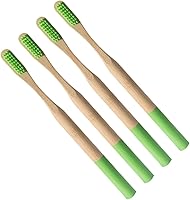 Vista 1 de Cepillo de dientes de bambú Cepillo de dientes de bambú natural Cepillos de dientes sostenibles Cepillos de dientes de limpieza orgánicos