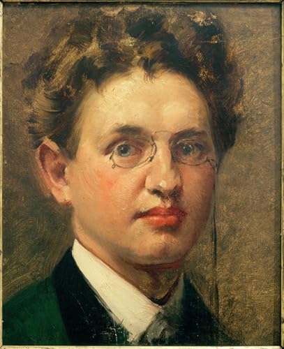 Pintura mural SERENDIPITP en lienzo de alta calidad con retrato de Curt Herrmann 60x90