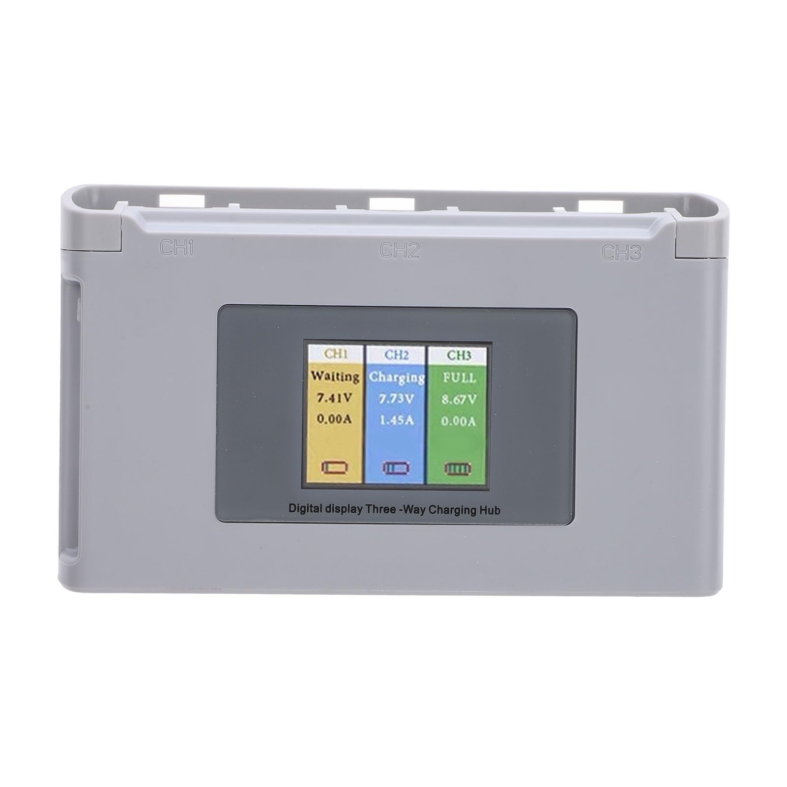 Generic Hub di Ricarica per Batterie per Droni Caricabatterie Multiplo Portatile con Display Digitale per Uso Esterno Materiale ABS Leggero