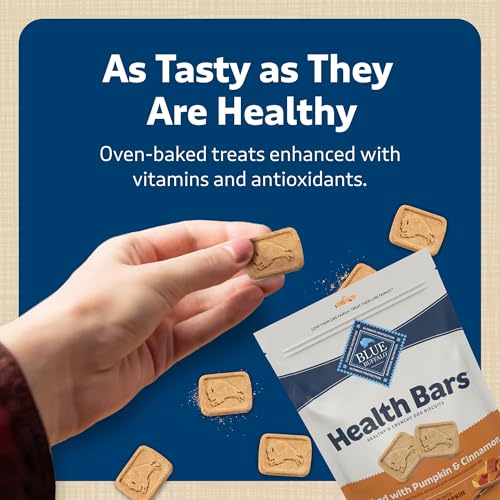 Blue Buffalo Health Bars Pumpkin & Cinnamon Crunchy Dog Biscuits, Oven-Baked with Pumpkin & Natural Ingredients, Healthy Dog Treats with No Artificial Flavors or Preservatives, 16 oz. (Pack of 4) - image 6
