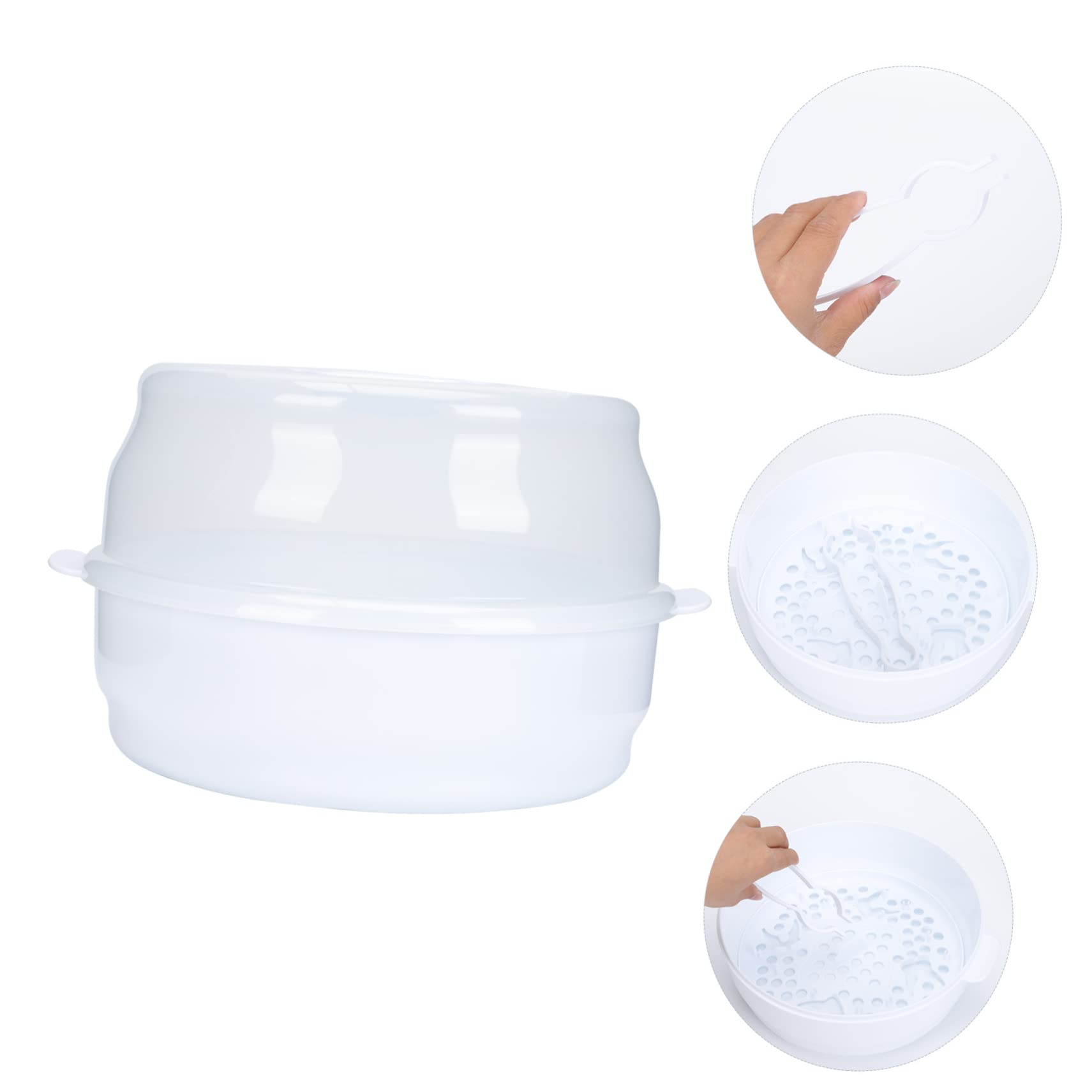 Estuche Para Biberones Microondas Para Bebés, Caja De Esterilización De Abs, Compacta y Portátil Para Almacenamiento y Drenaje, Adecuado Para Viajes y Uso Diario