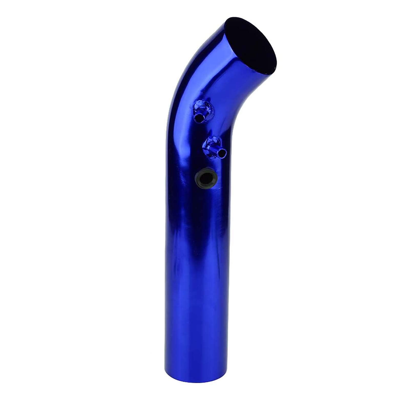 OUKENS Tubo di aspirazione dell'aria fredda, universale 76 mm Kit di tubi per filtri di aspirazione in alluminio per autoveicoli Per sistemi di aspirazione modificati per veicoli(blu)