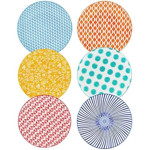 Cerkik 27 cm Ceramic Dinner Plates Set Cover
