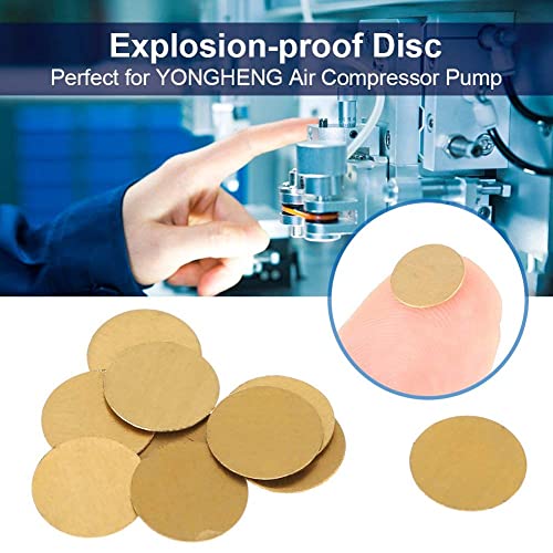 10 pezzi Disco antistrappo antideflagrante in ottone Materiale resistente all'usura, resistente alla corrosione, per pompa compressore aria