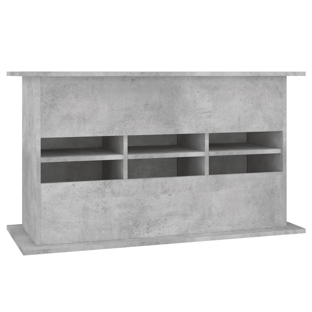 IKAYAA Mueble para Acuario 101 x 41 x 58 cm Soporte para Acuario Soporte para Tanque de Reptiles con Gabinete de Almacenamiento para Salón, Oficina, Recepción, Gris hormigón