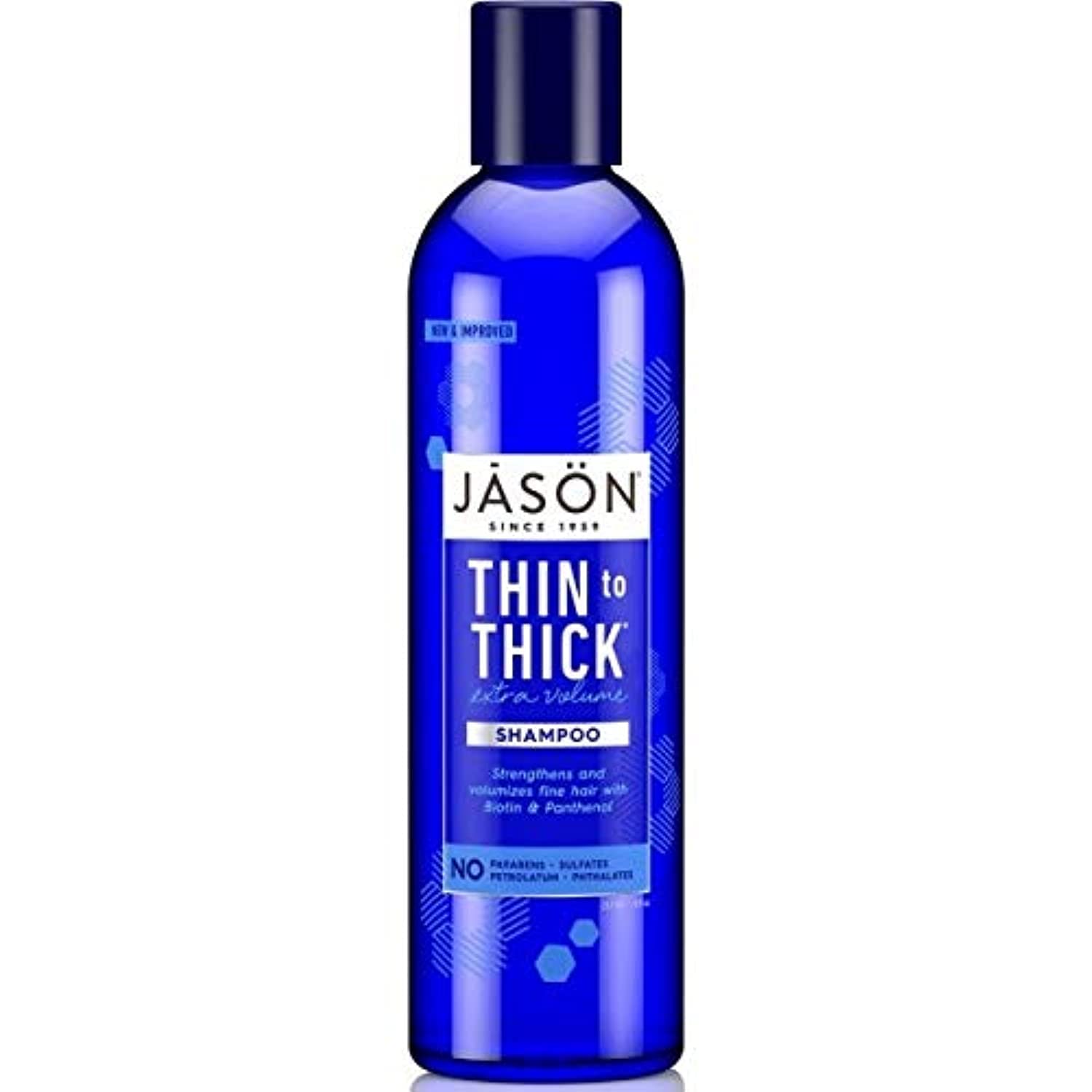 Thin to Thick Extra Volume Shampoo Jason Natural Cosmetics 8 oz Liquid