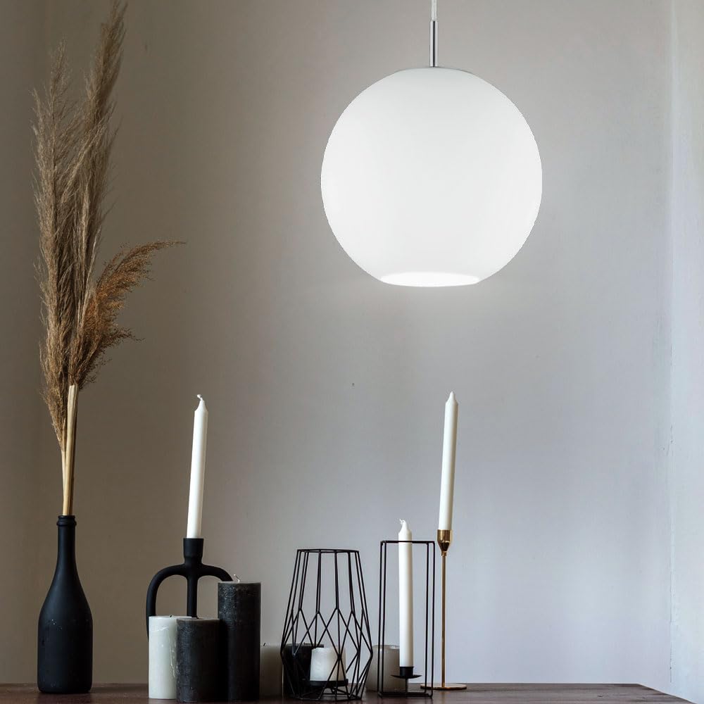 Reality R30152507 Moon Sospensione, 60 W, Bianco, Diametro 25 cm