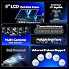 Tenveo 4K PTZ Camera and Controller Bundle/Kits, 12X AI Tracking HDMI/USB/LAN(PoE) 4K PTZ Camera with NDI PTZ Controller 5-Inch LCD 4D Joystick for Church Live Streaming Conference