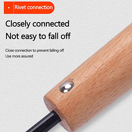 Yunobi Hand-Unkrautjäter, Einzelklaue, Gartenhaken, Wurzelentferner, Kultivator mit Holzgriff