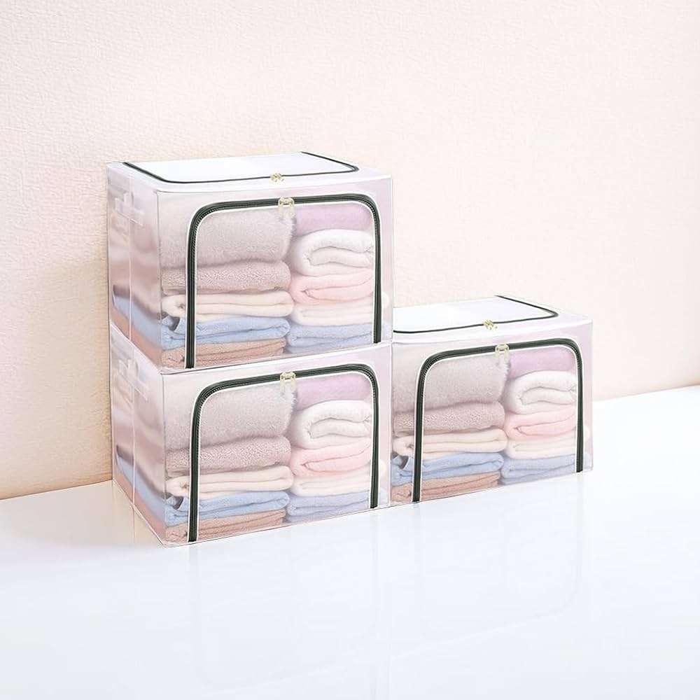 新品未使用 衣類収納 収納ボックス 折りたたみ 丈夫 透明窓 大