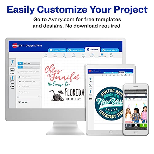 Avery 3270 Magnet Sheets, Printable, Inkjet, 8-1/2-Inch X11-Inch , 5/Bx, Matte We #TOP5