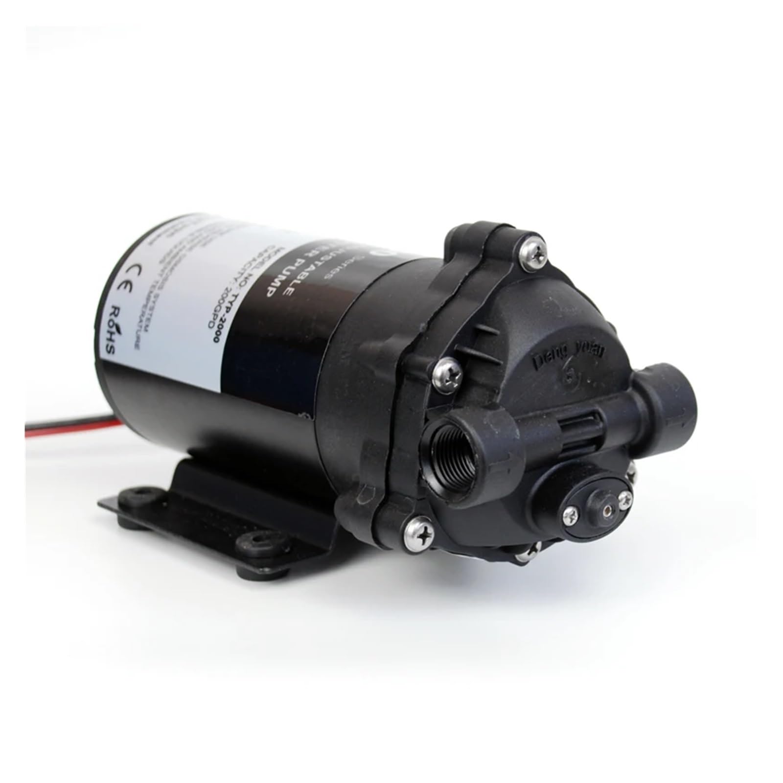 RO Booster Pump 2000NA for Reverse Osmosis System and Water Filter Pressure Increase(With Fittings)
