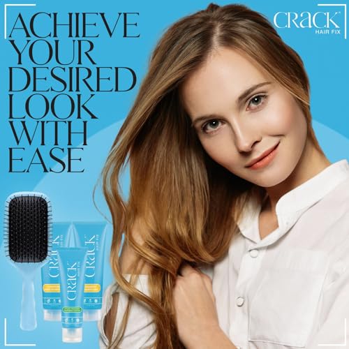 CRACK HAIR FIX: Clean & Soaper Shampoo, In-Treatment Conditioner & Styling Creme Set (10 oz, 2.5 oz)