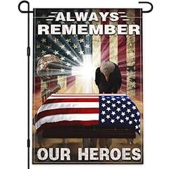 Always Remember Our Heroes Garden Flag