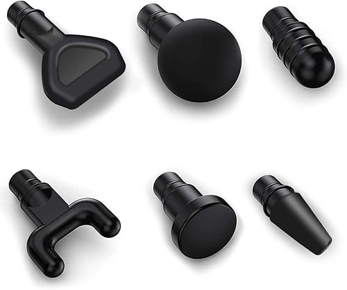 Cabezales de pistola de masaje para Hypervolt Goaccesorio de pistola masajeadora reemplazable 6 cabezales de masajeador muscular diferentes