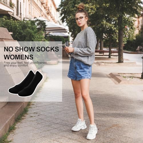 Image of No Show Socks Women with Sponge 6 Pairs Cushioned Sole