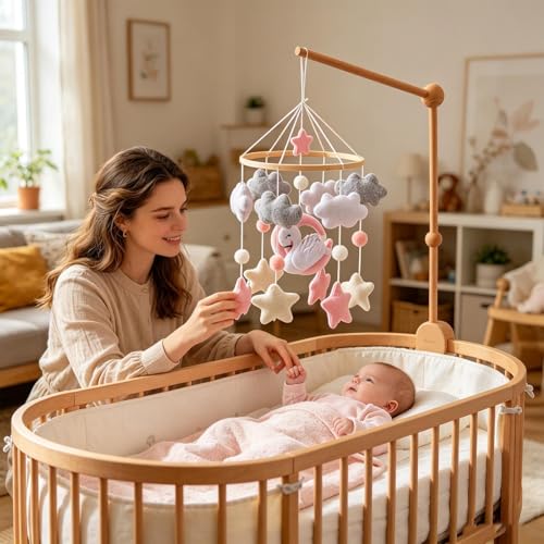 Jouet mobile sensoriel pour apaiser bébé et faciliter le sommeil