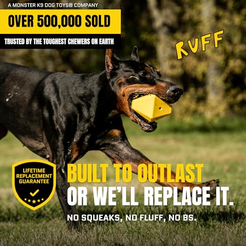 WoofBite Virtually Indestructible Diamond Dog Toy - Tough Chew Toy for Medium/Large - image 2