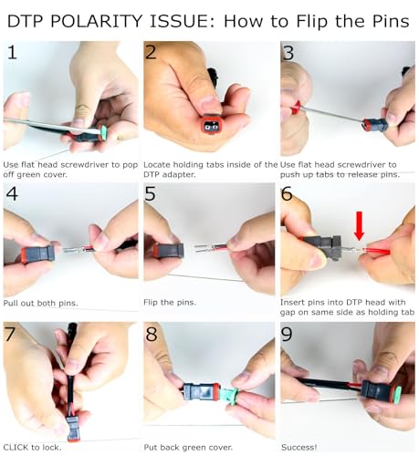 Adaptadores Y-Shape Duales H11 H8 a Deutsch DT DTP miniatura 6