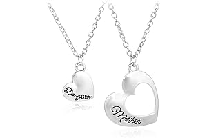 Meaningful Heart Pendant Jewelry for Mother and Daughter