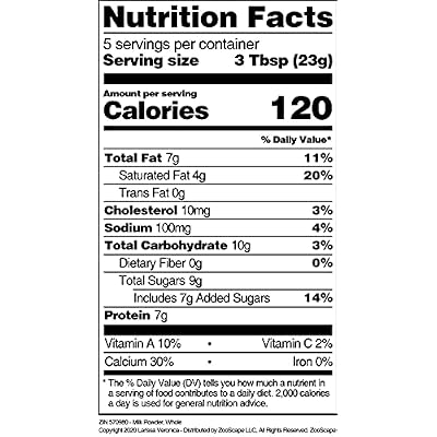 Milk Powder, Whole (4 oz, ZIN: 570980)