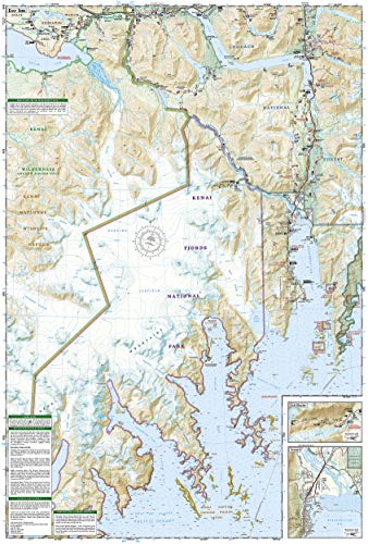 Kenai Fjords National Park Map (National Geographic Trails Illustrated Map, 231) #TOP4