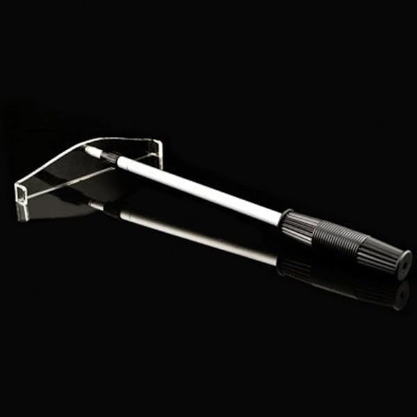Professional Telescopic Poker Chip Rake | Stainless Steel Retractable Croupier Stick with Transparent Acrylic Head, Smooth Extension Craps, Roulette And Home Poker Nights - 4