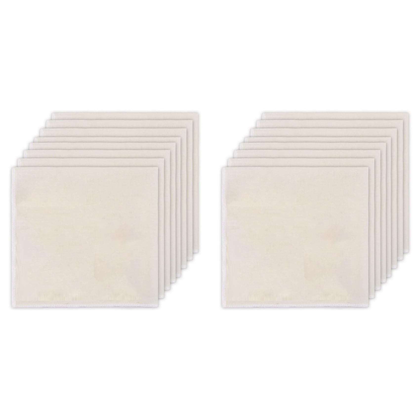 Hndhbfgrt 40 PCS Reusable Cheese Cloths for Straining, 20x20 Inch Hemmed Organic Cheesecloth, for Coffee Brewing Cooking, Baking