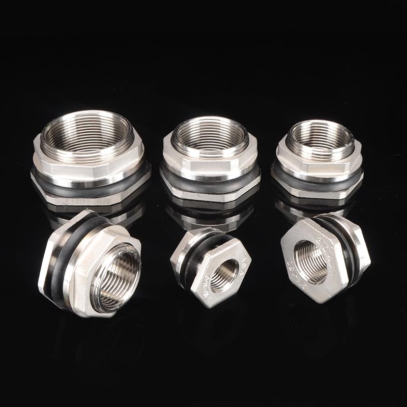Raccord traversée paroi 3/8 BSP résistant rouille pour réservoir