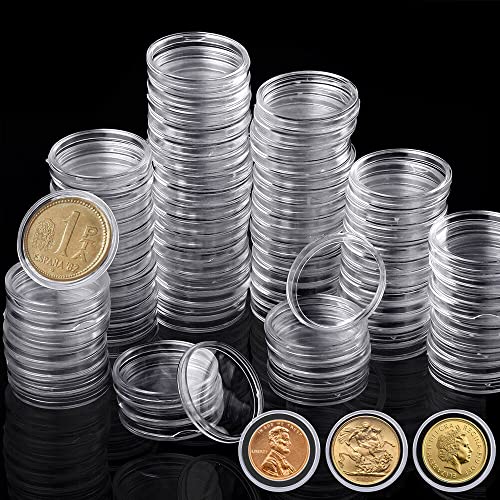 TEAMWILL 300PCS Coin Case Capsules