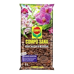 Compo 11611 SANA orchideeënaarde met 8 weken meststof voor alle orchideeënsoorten, cultuursubstraat van dennenschors, 5…
