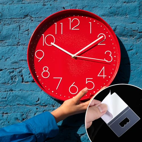 Image of 20Pcs Adhesive Picture Hanger, Foamboard Hanging Hooks Without Nails, Plastic Clear Sawtooth Picture Hangers for Back of Frames, Sticky Hangers for Poster Art Picture Photo Frame Bathroom