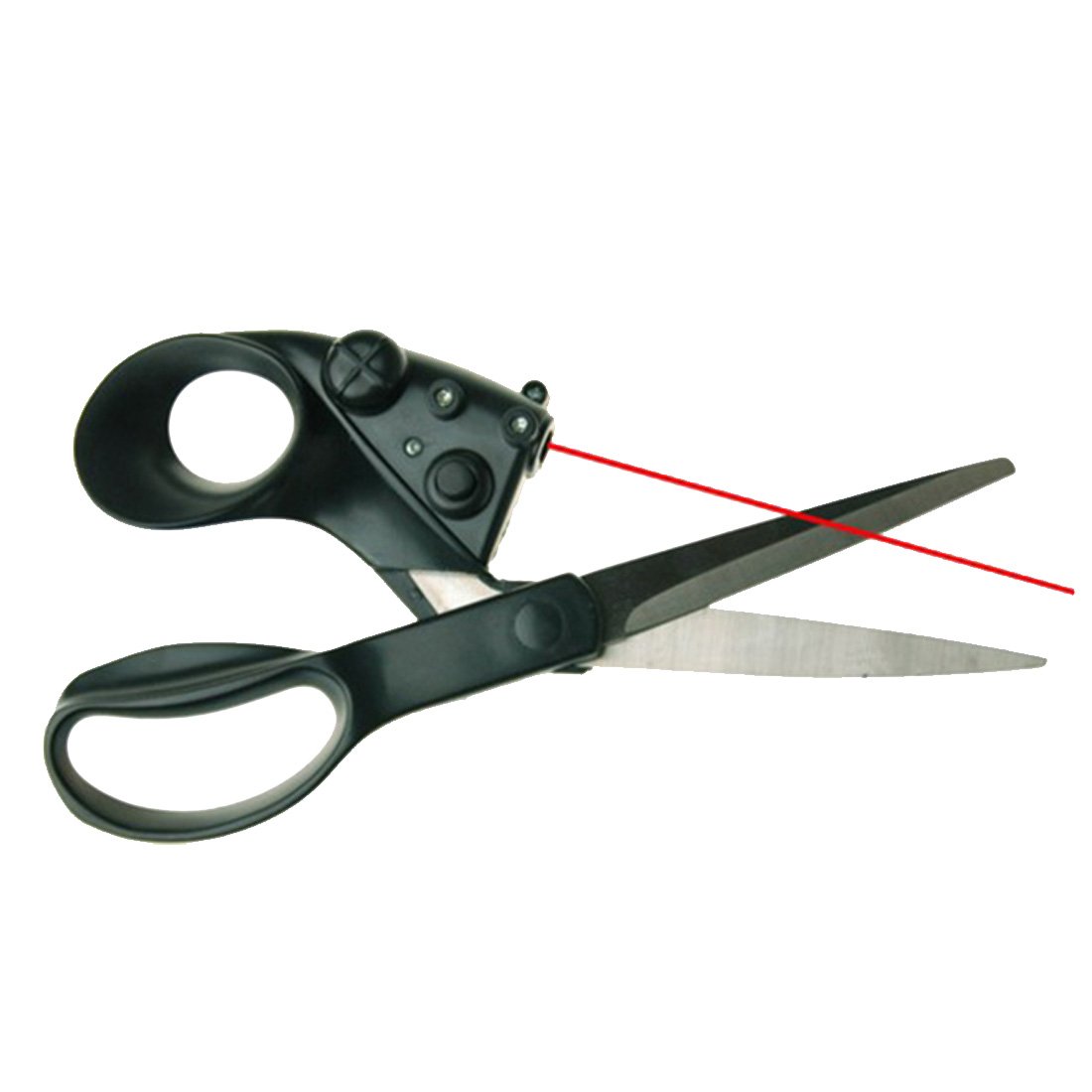 Hot One Professional Laser Guided Scissors For Home Crafts Wrapping Gifts Fabric Sewing Cut Straight Fast With Battery